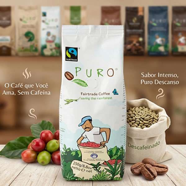 Puro Café descafeinado em pó 250g