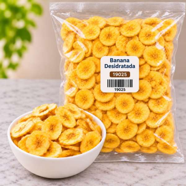Banana Desidratada, 3,4 kg