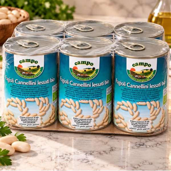 Feijão Branco lata 400g 6 uni