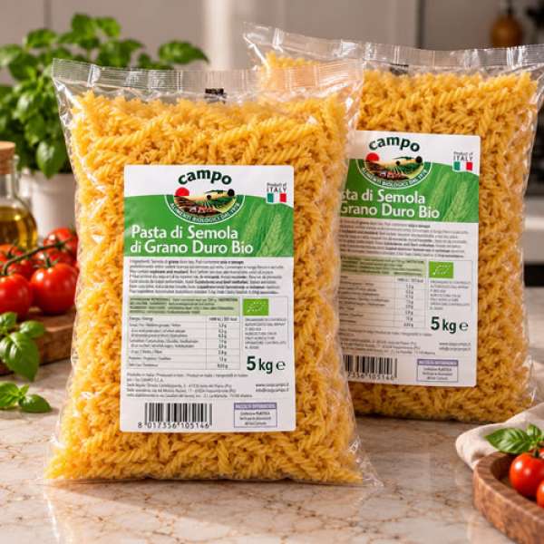 Fusilli Trigo Branco, 10 kg
