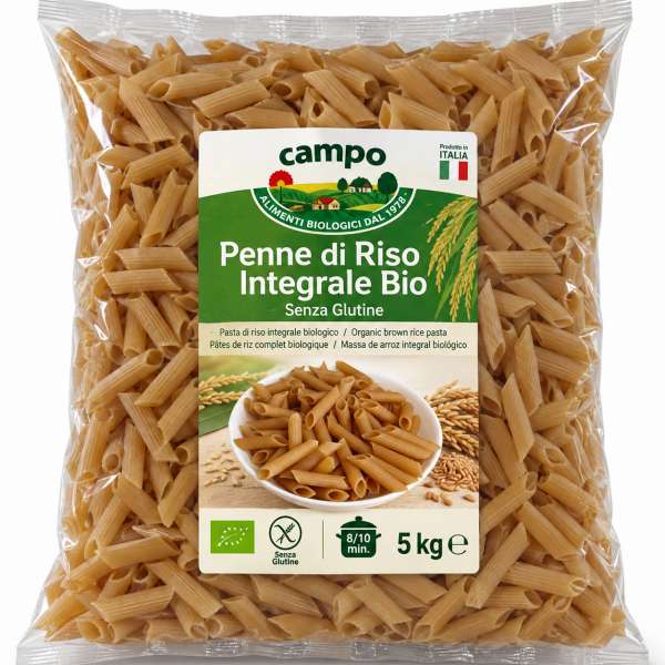 Penne Arroz Integral sem Glúten, 5 kg