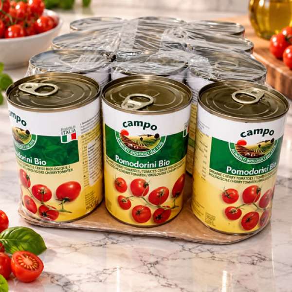 Tomate Cherry lata 400 g 12 uni