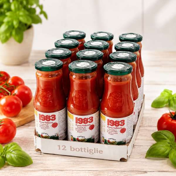Passata de Tomate Rosso Velluto, 700g 12 Uni