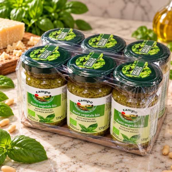 Pesto Verde Vegan, 120 gr 6 Uni
