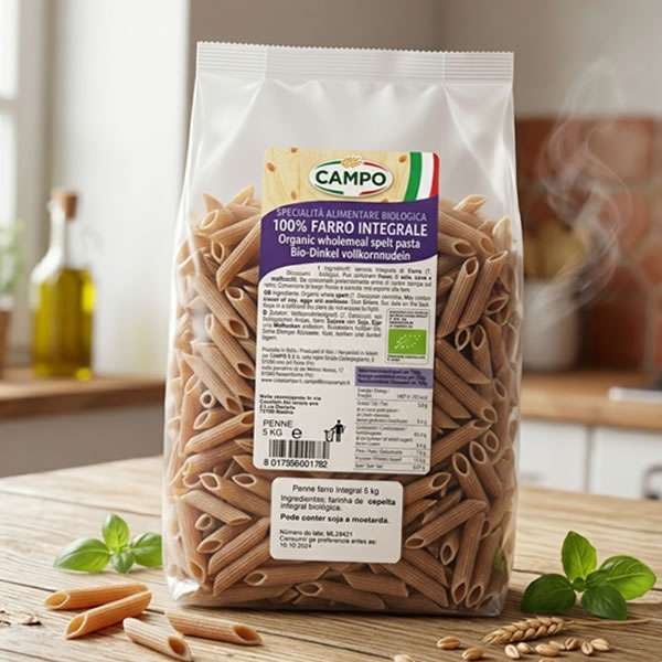 Penne Espelta Integral, 5 kg