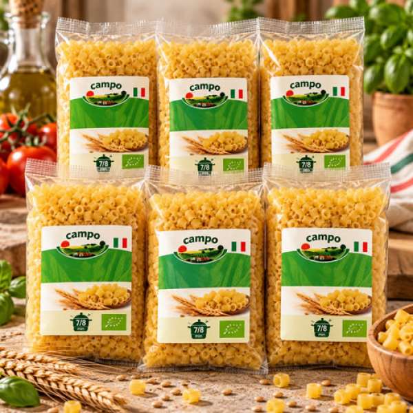 Massa Tubetti Corti, 500 gr 6 uni