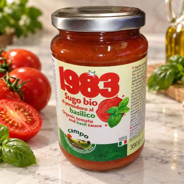 Molho Tomate Manjericão, 350 gr